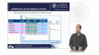 Identificación de Plásticos mediante Calorimetría Diferencial de Barrido (DSC) | 61/93 | UPV