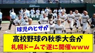 【超朗報】札幌ドームさん、高校球児が秋季大会で使ってくれる模様ｗｗｗｗ【2chスレ】【5chスレ】【プロ野球反応集】