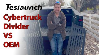 Teslaunch Cybertruck Vault Cargo Divider VS OEM