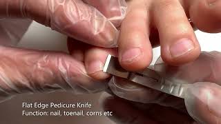 Pedicure Nail Tools Set Flat Edge Pedicure Knife Blade