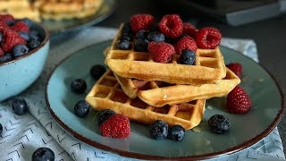 The Best Belgian WAFFLE Recipe You'll Ever Try! 🧇