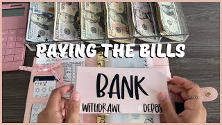 Paying the Bills | Cash Stuffing \u0026 Unstuffing | Deposit | SimpleShopz | Low Income