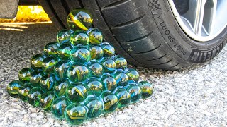 Crushing Crunchy & Soft Things by Car! EXPERIMENT CAR vs MARBLES CUBE