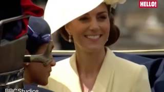 Meghan and Kate share a laugh during Trooping the Colour 2019 | Hello
