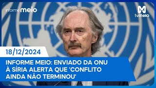 Enviado da ONU à Síria alerta que ‘conflito ainda não terminou’