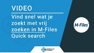 Quick Search Functionality How to quickly find information in M Files M Files Learning Solutions