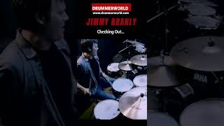 Jimmy Branly: S H O R T  Checking out the drums #jimmybranly  #drummerworld