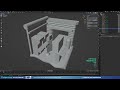 star wars echo base diorama in blender 3d modeling process polygon runway