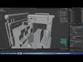 star wars echo base diorama in blender 3d modeling process polygon runway