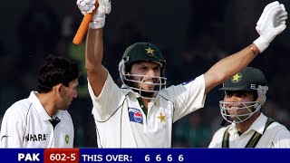 Afridi brutal 100 against India | 7 Sixes, 7 Fours | India vs Pakistan Lahore 1st Test 2006