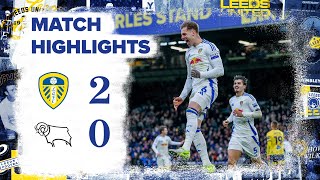 Highlights | Leeds United 2-0 Derby County | Joe Rodon and Max Wober goals