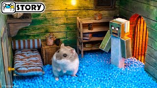 Hamster vs Granny in the Minecraft Dungeons - Redstone Mines 🐹 Homura Ham Pets