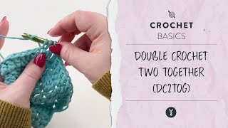 How to Double Crochet Two Together (dc2tog) – Beginner Crochet Tutorial