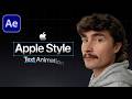 Apple Text Animation In After Effects (NO PLUGINS)