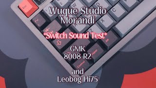 WS Morandi | Linear Switche Sound Test | GMK 8008 R2 | Leobog Hi75