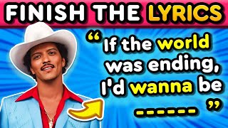 FINISH THE LYRICS🎵  2020 - 2025 Edition Music Quiz 📢 | Awesome Quiz