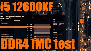 A quick test of the DDR4 memory controller in my new i5 12600KF on the ASUS Z690 TUF
