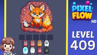 Pixel Flow Level 409 Solution Walkthrough