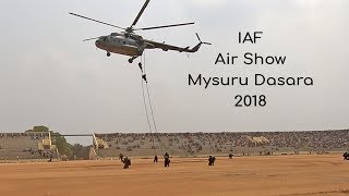 Air show at Bannimantap grounds Mysore Dasara 2018