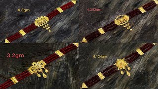 New Gold Chokers Collection Weight 3gm-4gm, White \u0026 Red Pearl Gold Chokers, Best For Gifting Purpose