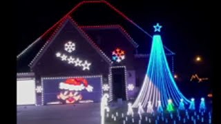 Dad makes Bad Bunny Christmas light show for daughter