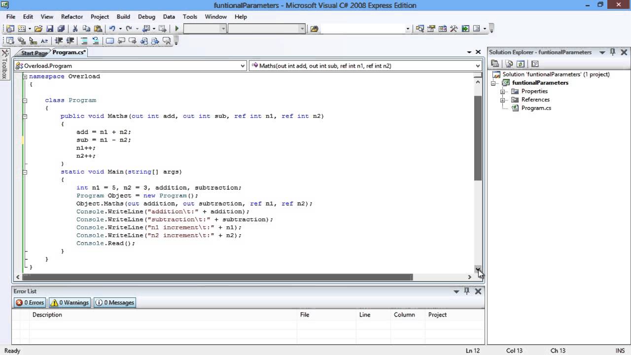 How To Use Function Parameters In C Youtube