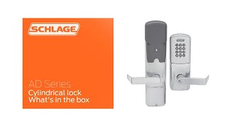 Schlage AD Electronic Locks - What's in The Box? (Cylindrical Lock)