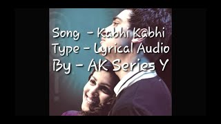Lyrical: Kabhi Kabhi Aditi Zindagi | Jaane Tu Ya Jaane Na | A.R. Rahman | Rashid Ali | #kabhiaditi