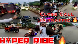 Hyper Ride in City 🔥|| Padilla Airport Se Prayagraj 🛫 || (part:-2)