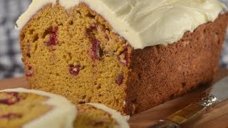 Pumpkin Cranberry Bread Recipe Demonstration - Joyofbaking.com