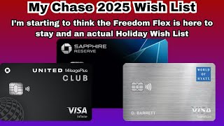 My Chase 2025 Wish List | Make the Sapphire Reserve even Better