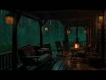 Relaxing Porch Thunderstorm – Heavy Rain Sounds for Deep Sleep and Calm