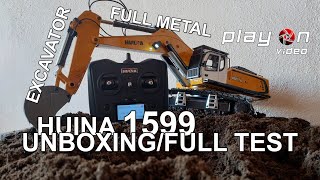 Huina 599 Excavator - Unboxing/Full Test