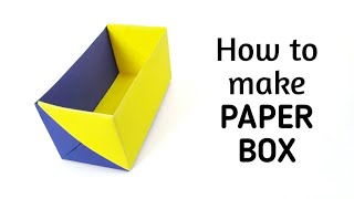 How to make an origami paper box - 6 | Origami / Paper Folding Craft, Videos and Tutorials.