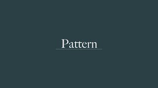 5. Pattern | The Small Magician