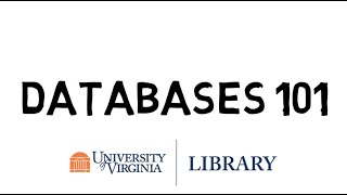 Databases 101