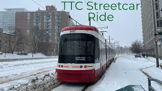 Toronto TTC 511 Bathurst Streetcar Ride - Full Route Southbound 2/15/2025