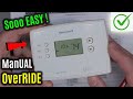 MANUAL Override | Honeywell RTH2510 2410 2300 Thermostat | SET & HOLD Temperature