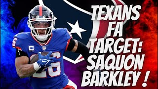 Saquon Barkley Wants Houston Texans! Houston is a DESTINATION SPOT!