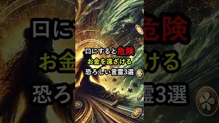 口にすると危険！お金を遠ざける恐ろしい言霊3選 #言霊 #スピリチュアル #金運