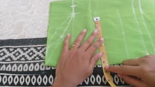 perfect elbow sleeve cutting in tamil | jara creative book | how to cut elbow sleeve in tamil