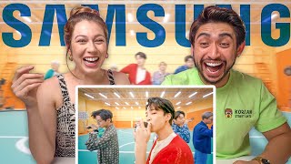 BTS x Galaxy: Unfold your Galaxy Z Flip3 - COUPLES REACTION! + Over the Horizon!