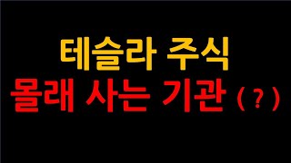 테슬라 주식을 시장 몰래 매수 할 수 있는 기관(?) | 다크풀에 대한설명 영상