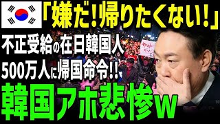 【海外の反応】在日韓国人の500万人が叫ぶ「韓国に帰りたくない！」不正受給問題で緊急帰国命令が下された結果www