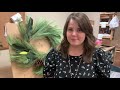 how to tutorial with anna making a floral christmas swag for a wreath lantern or mantle