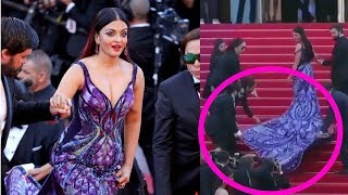 15 people carrying gorgeous Aishwarya Rai Bachchan's heavy dress at Cannes 2018 😍