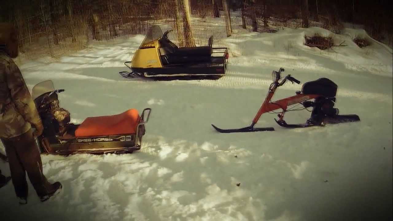 Vintage Snowmobile Party - YouTube