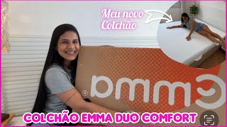 ✅UNBOXING COMPLETO COLCHÃO EMMA DUO COMFORT QUEEN- PRIMEIRAS IMPRESSÕES / COLCHÃO 2 EM 1