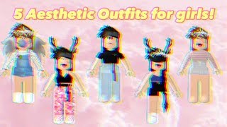 Girl Roblox Outfits Videos 9tube Tv - 5 aesthetic roblox outfits part 2 iicxpcake s
