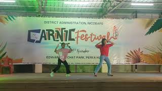 Hip pop dance at car nicobar in carnic festival